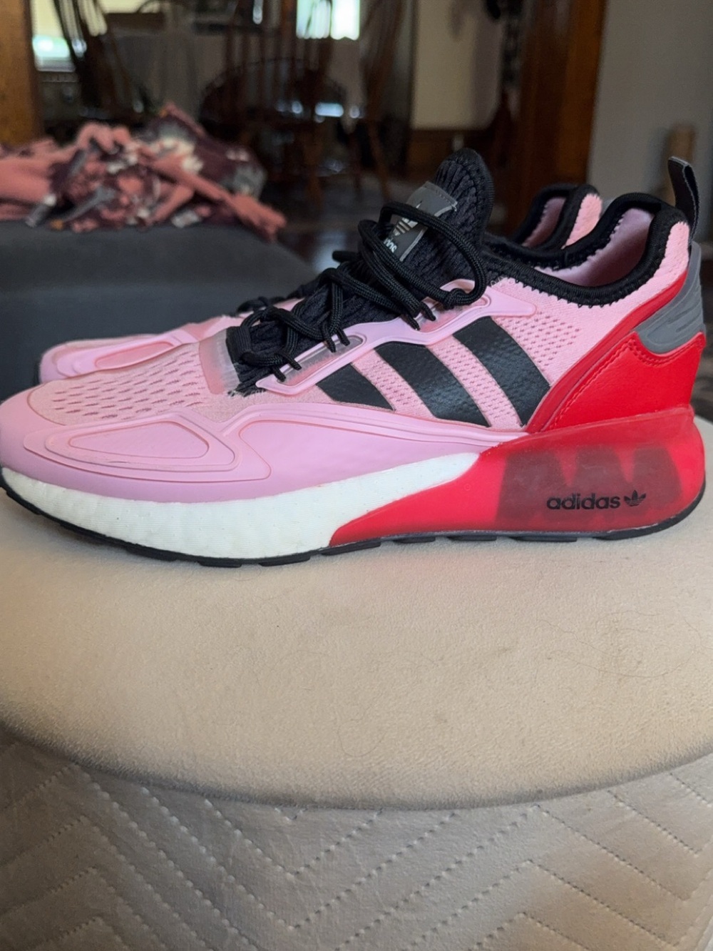 adidas ninja men’s Pink & Red Running Sneakers